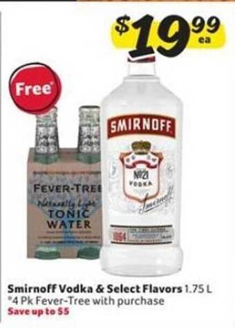 Winn Dixie Smirnoff vodka & select flavors offer