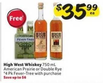 Winn Dixie High west whiskey offer