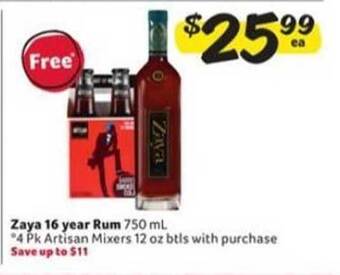 Winn Dixie Zaya 16 year rum offer