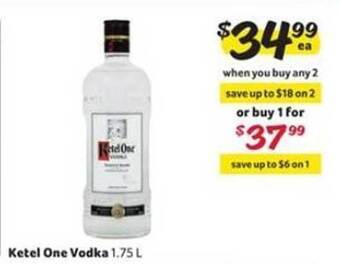 Winn Dixie Ketel one vodka offer