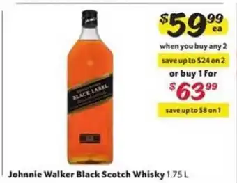 Winn Dixie Johnnie walker black scoth whisky offer