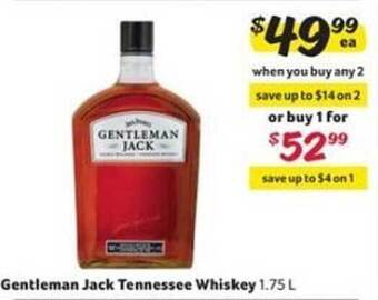 Winn Dixie Gentleman jack tennessee whiskey offer