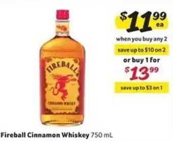 Winn Dixie Fireball cinnamon whiskey offer