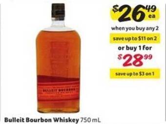 Winn Dixie Bulleit bourbon whiskey offer