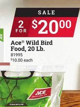 Ace Hardware Ace wild bird food offer
