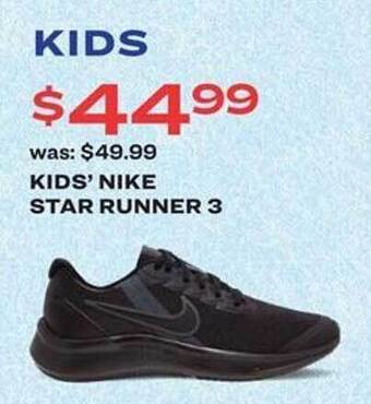 Academy Kid's nike star runner 3 offer