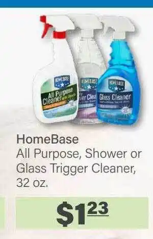 Commissary Homebase all purpose shower or glass trigger cleaner offer