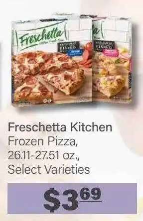 Commissary Freschetta kitchen frozen pizza offer