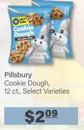 Commissary Pillsbury cookie dough 12 ct. select varieties offer