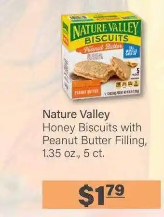 Commissary Nature valley honey biscuits with peanut butter filling offer