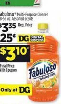 Dollar General Fabuloso multi-purpose cleaner offer
