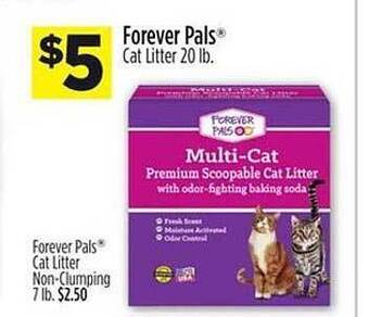 Dollar General Forever pals cat litter offer