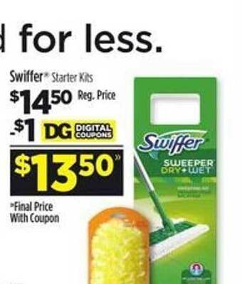 Dollar General Swiffer starter kits offer