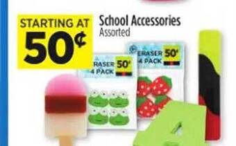 Dollar General School accessories offer