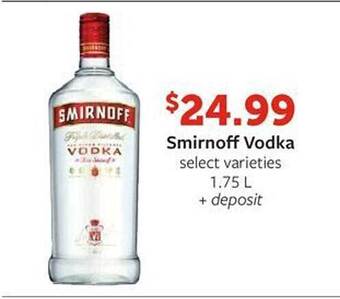 Fareway Smirnoff vodka offer