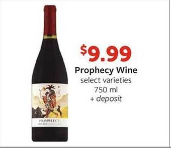 Fareway Prophecy wine offer