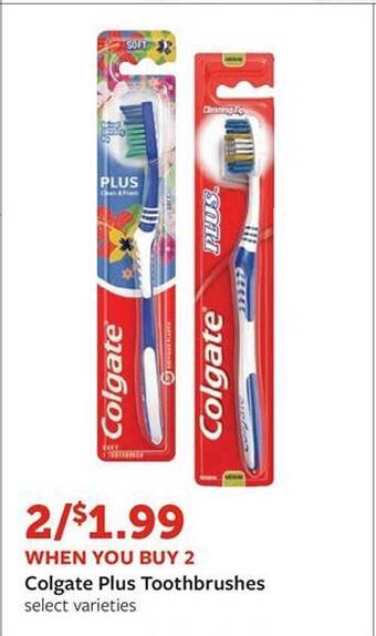 Fareway Colgate plus toothbrushes offer