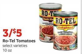 Fareway Ro-tel tomatoes offer