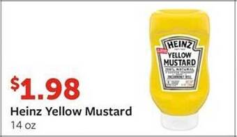 Fareway Heinz yellow mustard offer