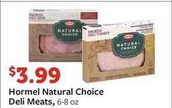 Fareway Hormel natural choice deli meats offer