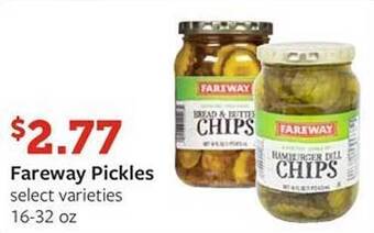 Fareway Fareway pickles offer