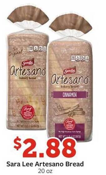 Fareway Sara lee artesano bread offer