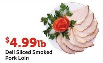 Fareway Deli sliced smoked pork loin offer