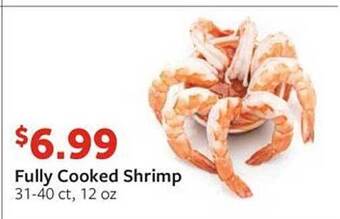 Fareway Fully cooked shrimp offer