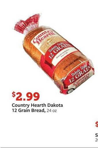 Fareway Country hearth dakota 12 grain bread offer