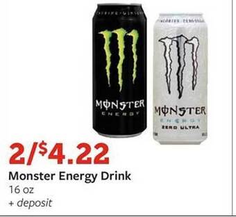 Fareway Monster energy drink offer