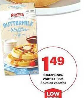 Stater Bros Stater bros. waffles offer
