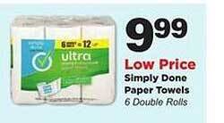 Stater Bros Simply done paper towels offer