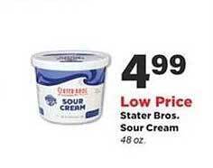 Stater Bros Stater bros. sour cream offer