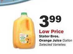 Stater Bros Stater bros. orange juice offer