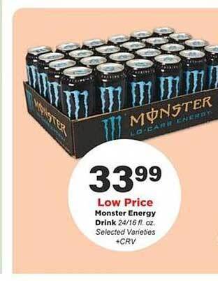 Stater Bros Monster energy drink offer