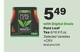 Stater Bros Pure leaf tea offer