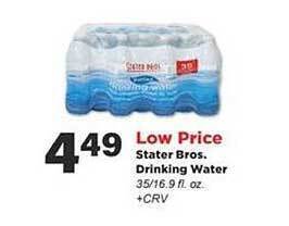 Stater Bros Stater bros. drinking water offer