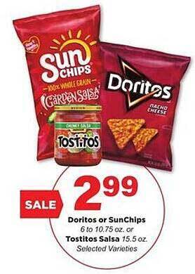 Stater Bros Doritos or sunchips or tostitos salsa offer