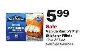 Stater Bros Van de kamp's fish sticks or fillets offer