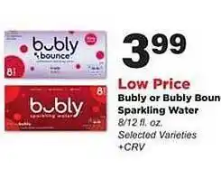Stater Bros Bubly or bubly boun sparkling water offer