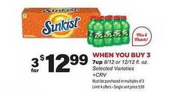 Stater Bros 7up offer