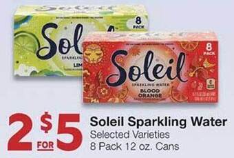 United Supermarkets Soleil sparkling water offer
