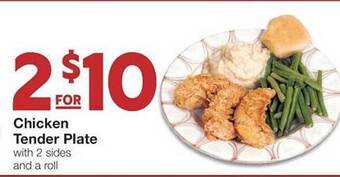 United Supermarkets Chicken tender plate offer