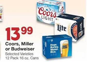United Supermarkets Coors, miller or budweiser offer