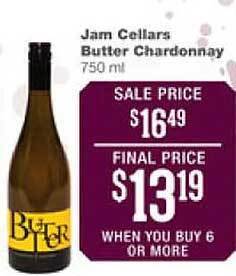 Forest Hills Food Jam cellars butter chardonnay offer