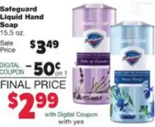 VG's Safeguard Liquid Hand Soap 15.5 Oz. offer