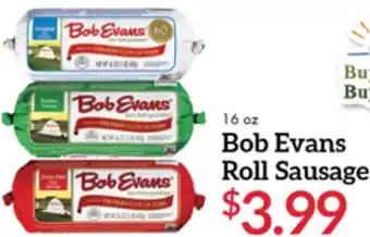 Martin's 16 oz. Bob Evans Roll Sausage offer