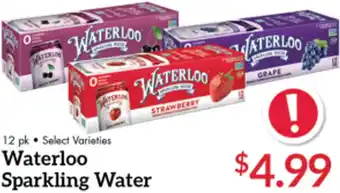 Martin's Waterloo Sparkling Water offer