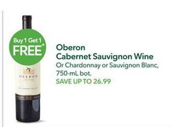 Publix Oberon cabernet sauvignon wine offer