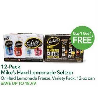 Publix 12-pack mike's hard lemonade seltzer offer